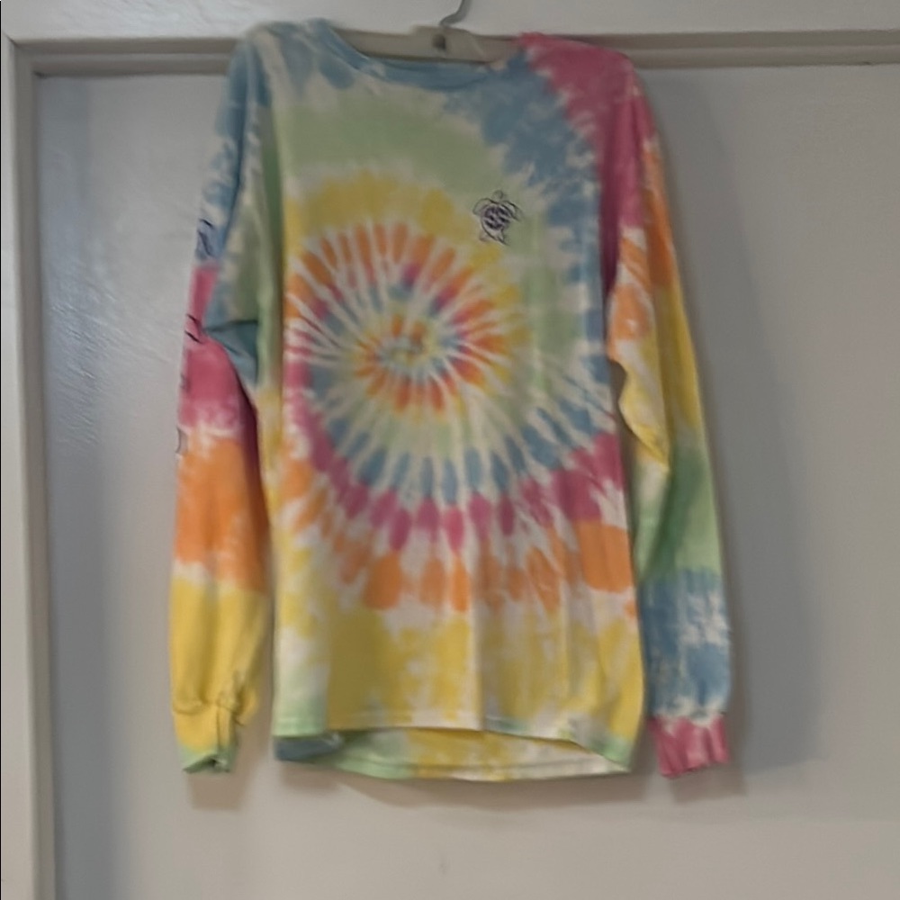 Simply Southern Pink and Yellow Long Sleeve Tee